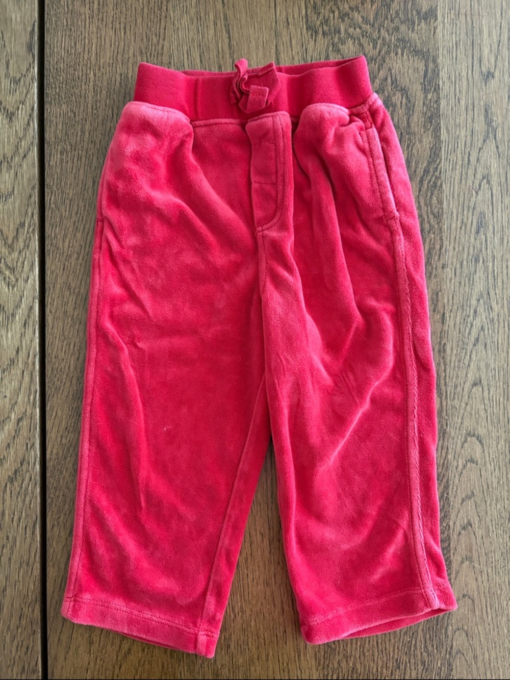 Ralph Lauren Polo Velvet Velour Relaxed Pants in Red